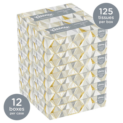 Kleenex® Facial Tissue White 8-2/5 X 8-3/5 Inch 125 Count (456014_BX)