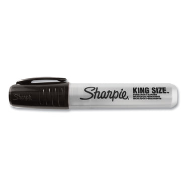 Sharpie® King Size Permanent Marker, Broad Chisel Tip, Black, Dozen (SAN15001B)
