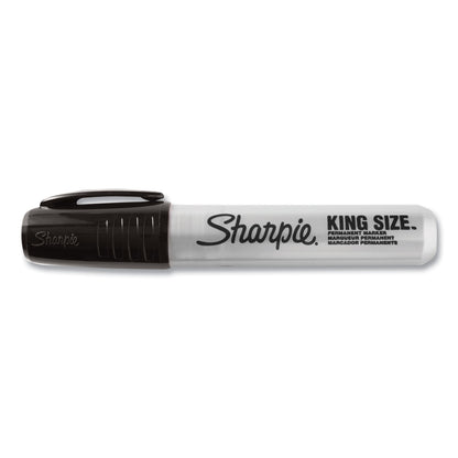 Sharpie® King Size Permanent Marker, Broad Chisel Tip, Black, Dozen (SAN15001B)