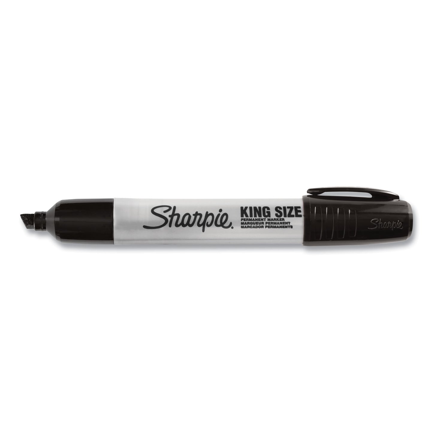 Sharpie® King Size Permanent Marker, Broad Chisel Tip, Black, Dozen (SAN15001B)