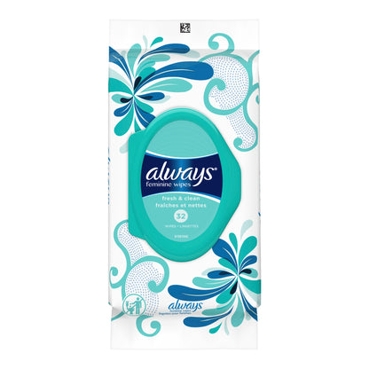 Always® Refresh Feminine Hygiene Wipe Soft Pack Fresh Scent 32 Count (1231751_PK)