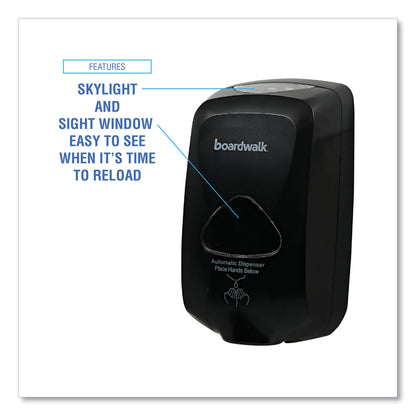 Boardwalk® Touch-Free Foam Soap Dispenser, 1,200 mL, 6 x 4.05 x 10.58, Black (BWK42200)