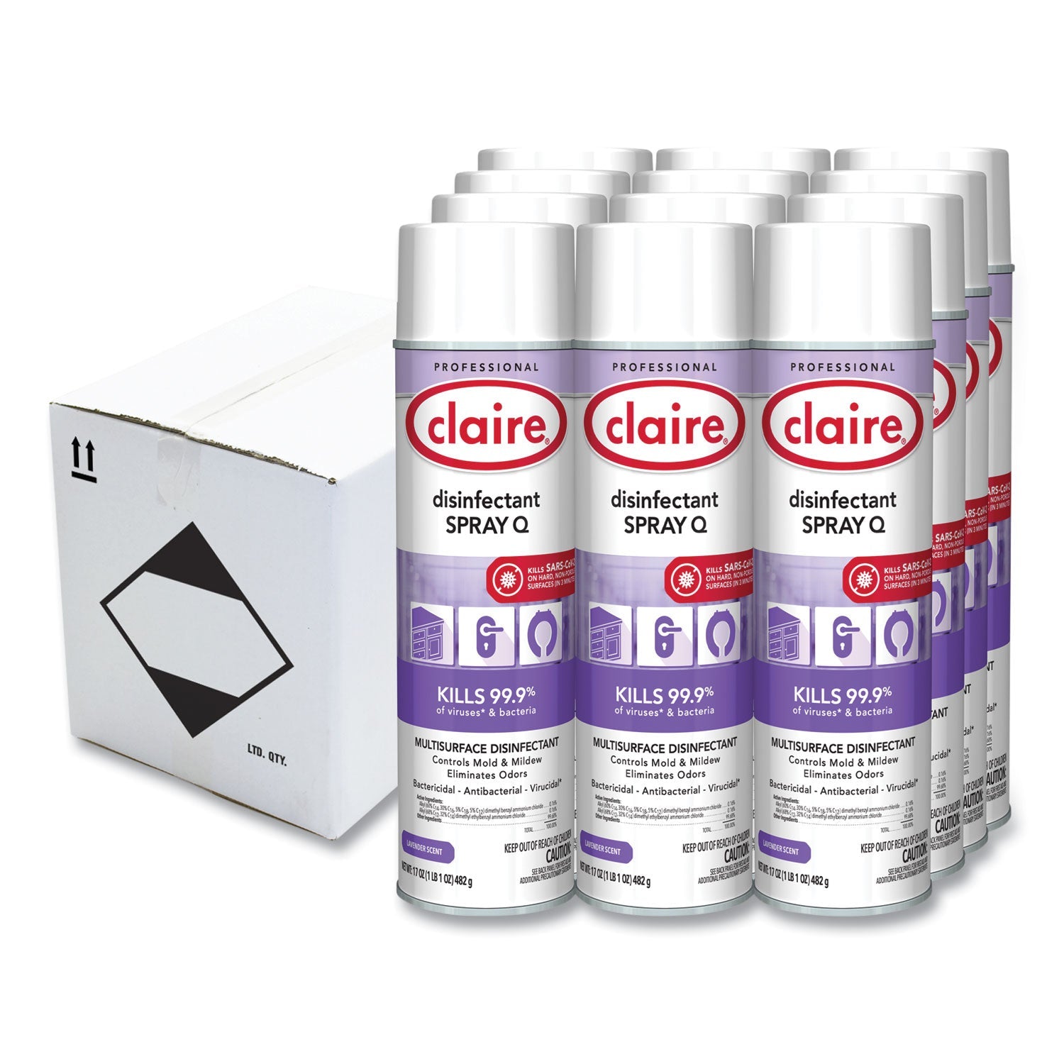 claire-multipurpose-disinfectant-spray-spray-17-fl-oz-0-5-quart-lavender-scent-12-carton-purple-num-cgcc1003_1