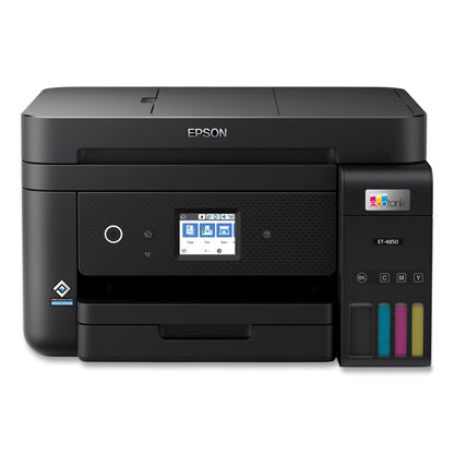 Epson® EcoTank ET-4850 Wireless All-in-One Supertank Printer, Copy/Fax/Print/Scan (EPSC11CJ60201)