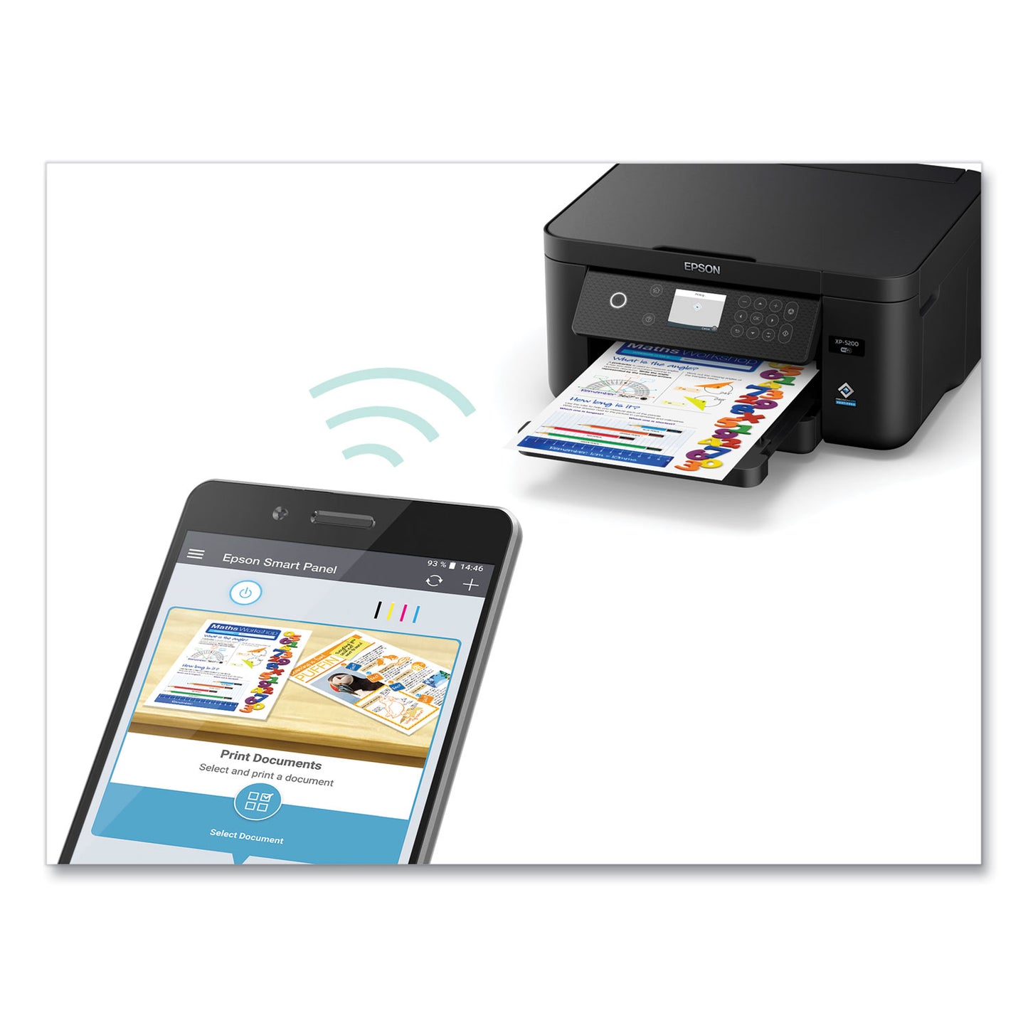 Epson® Expression Home XP-5200 Wireless All-in-One Inkjet Printer, Copy/Print/Scan (EPSC11CK61201)