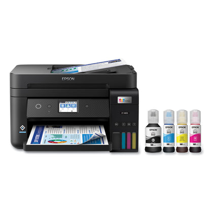 Epson® EcoTank ET-4850 Wireless All-in-One Supertank Printer, Copy/Fax/Print/Scan (EPSC11CJ60201)