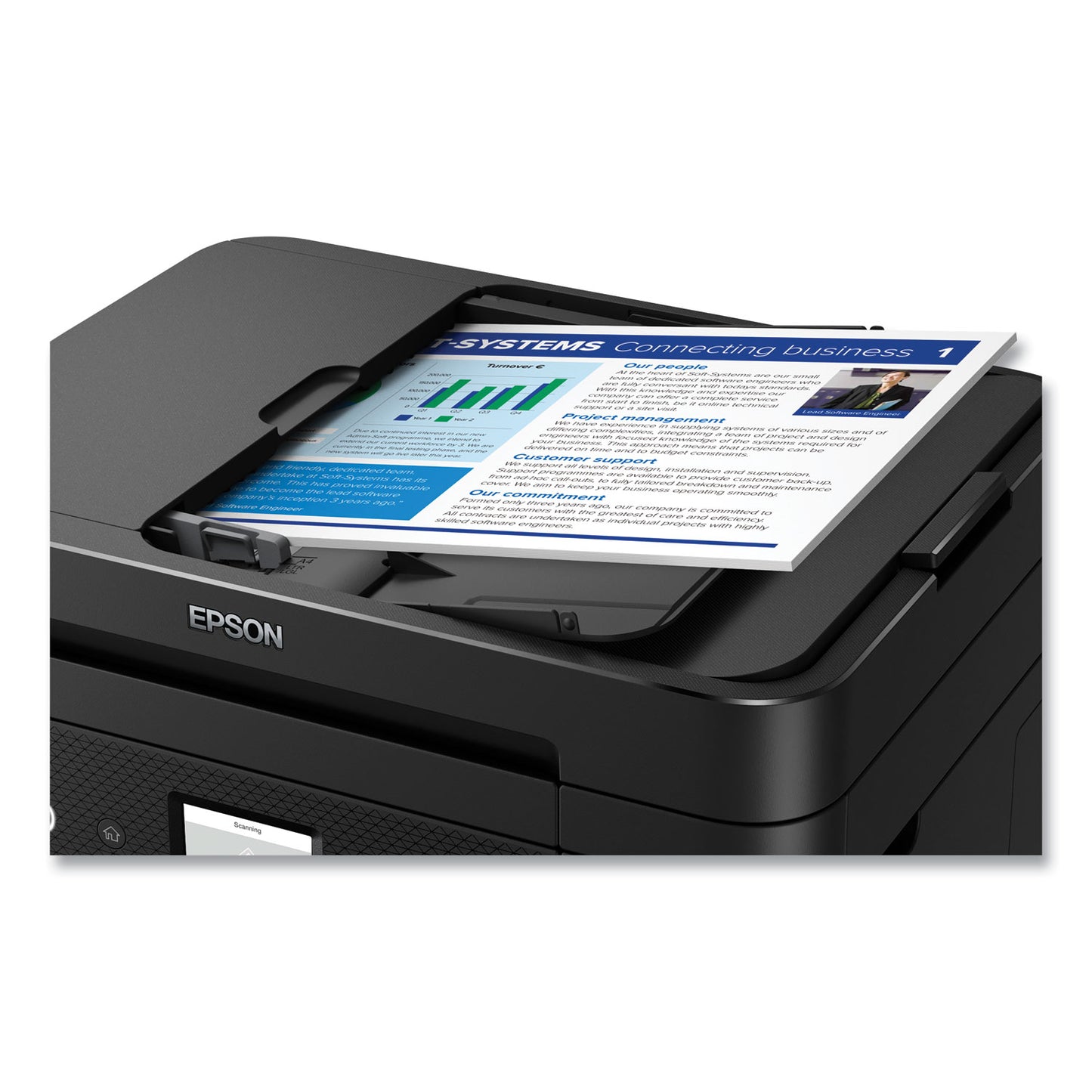 Epson® WorkForce WF-2960 Wireless All-in-One Inkjet Printer, Copy/Fax/Print/Scan (EPSC11CK60201)