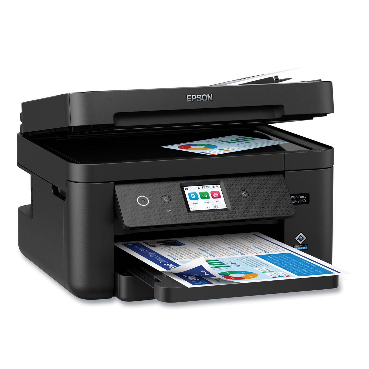 Epson® WorkForce WF-2960 Wireless All-in-One Inkjet Printer, Copy/Fax/Print/Scan (EPSC11CK60201)