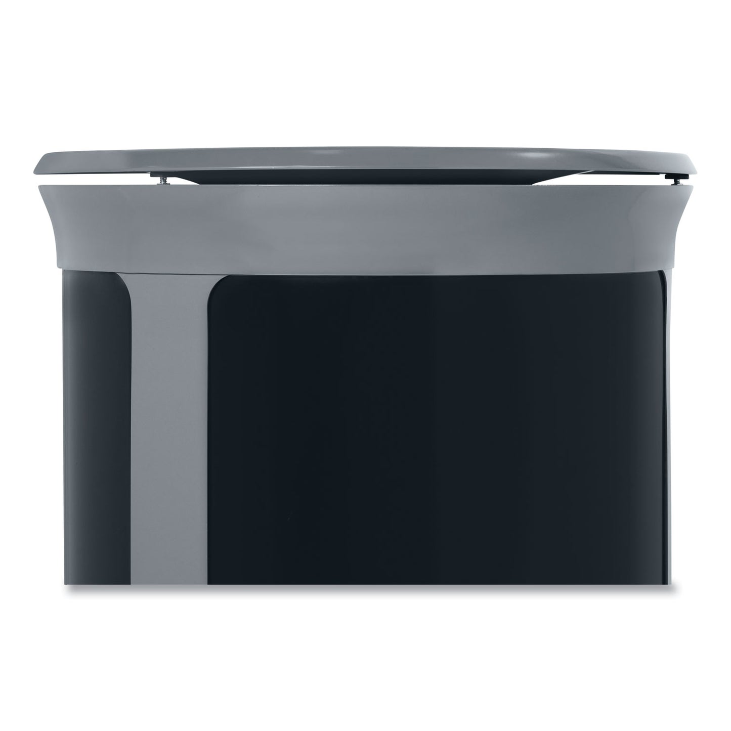 Rubbermaid® Commercial ENHANCE Series Waste Receptacle, 23 gal, Metal, Pearl Gray/Umbra Gray (RCP2172849)