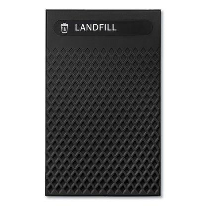 Rubbermaid® Commercial Large Prelabeled Landfill Waste Panels for Tailor and Landmark Series Containers 20.72" x 0.5" x 34.33", Black, 4/Carton (RCP2182679)