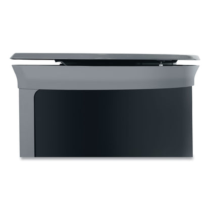 Rubbermaid® Commercial ENHANCE Series Waste Receptacle, 11.5 gal, Metal, Umbra Gray/Pearl Gray (RCP2172845)