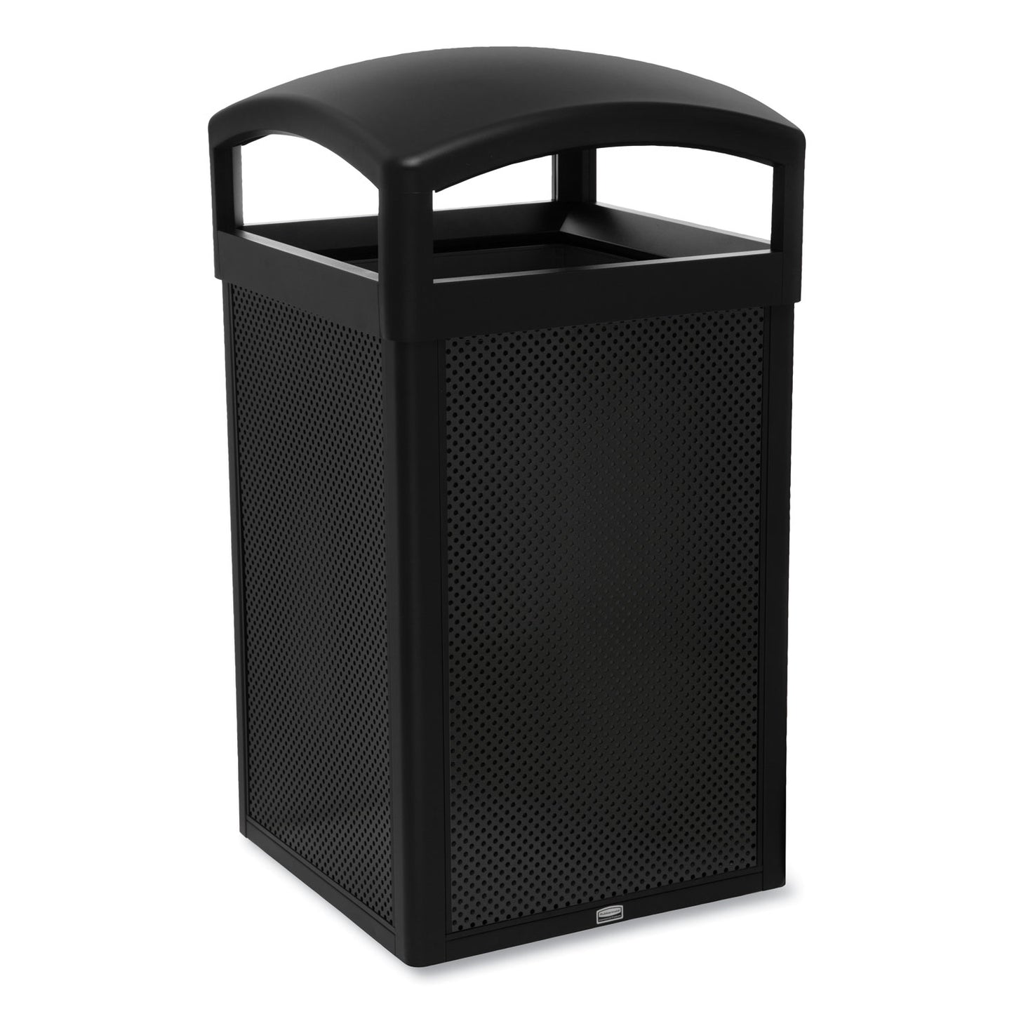 Rubbermaid® Commercial TAILOR Decorative Outdoor Waste Receptacle Frames, 51 gal, Metal, Black (RCP2182678)