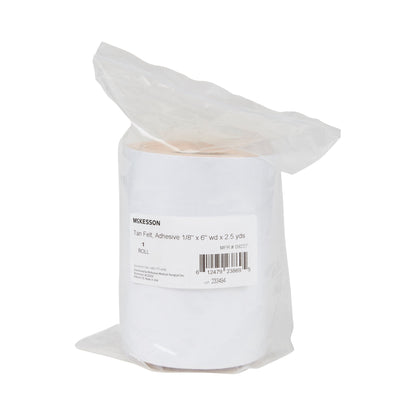McKesson Orthopedic Felt Roll Adhesive 6 Inch X 2.5 Yard Wool / Rayon NonSterile (1112375_RL)