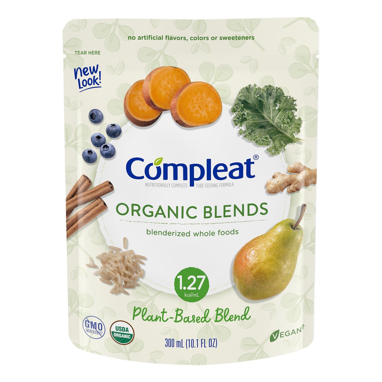 Compleat® Organic Blends Oral Supplement Plant Blend Flavor Liquid 10.1 oz. Pouch (1092412_CS)