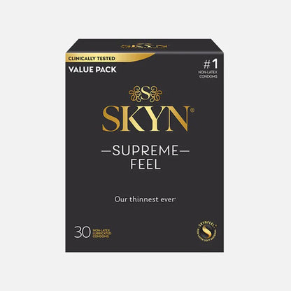 SKYN® Supreme Condom Lubricated One Size Fits Most 30 Per Box (1256942_BX)