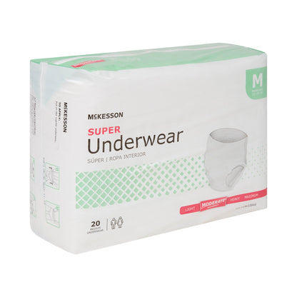 McKesson Unisex Adult Absorbent Underwear Pull On with Tear Away Seams Medium Disposable Moderate Absorbency (1123832_CS)