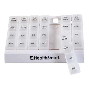 HealthSmart® Pill Organizer Large 7 Day 4 Dose (724874_EA)