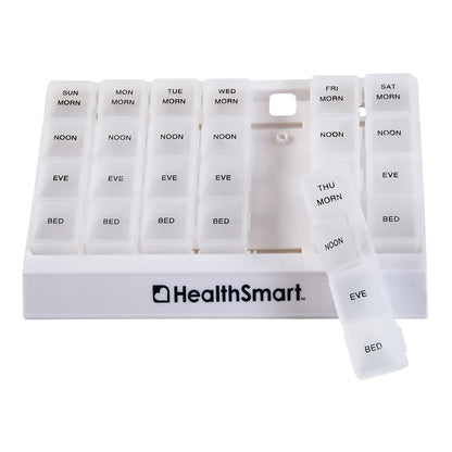 HealthSmart® Pill Organizer Large 7 Day 4 Dose (724874_EA)