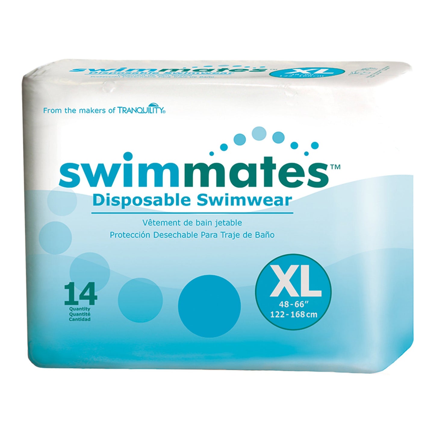 Swimmates™ Unisex Adult Bowel Containment Swim Brief Pull On with Tear Away Seams X-Large Disposable Moderate Absorbency (884135_CS)
