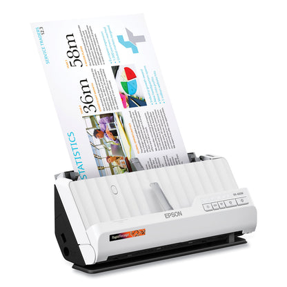Epson® RapidReceipt RR-400W Wireless Compact Desktop Scanner, 600 dpi Optical Resolution, 20-Sheet Duplex Auto Document Feeder (EPSB11B270202)
