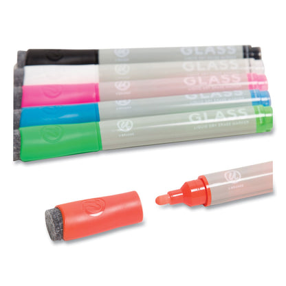 u-brands-bullet-tip-low-odor-liquid-glass-markers-with-erasers-num-ubr2913u0012_3