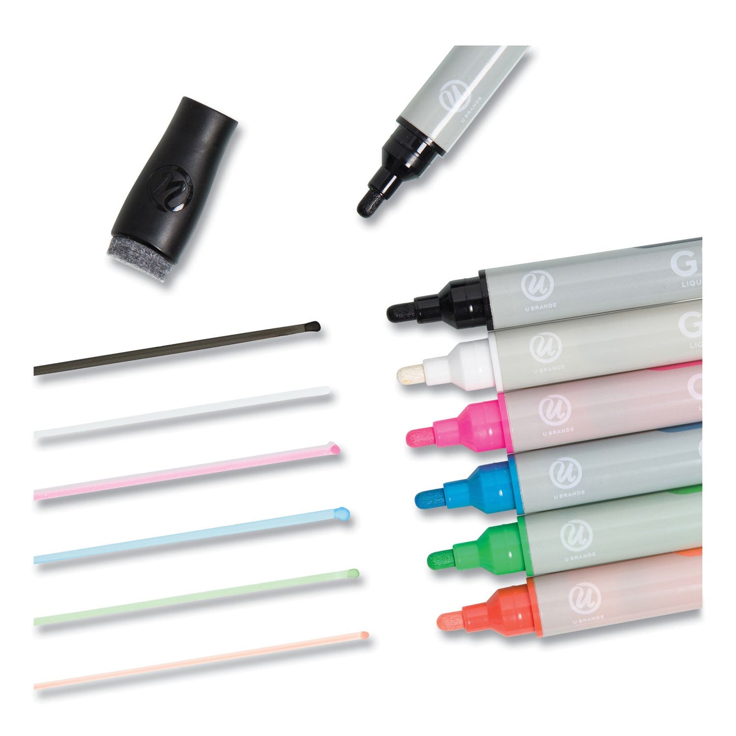 u-brands-bullet-tip-low-odor-liquid-glass-markers-with-erasers-num-ubr2913u0012_5