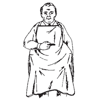 No-Flame™ Smoker's Apron One Size Fits Most Pullover Style White Reusable (171069_EA)