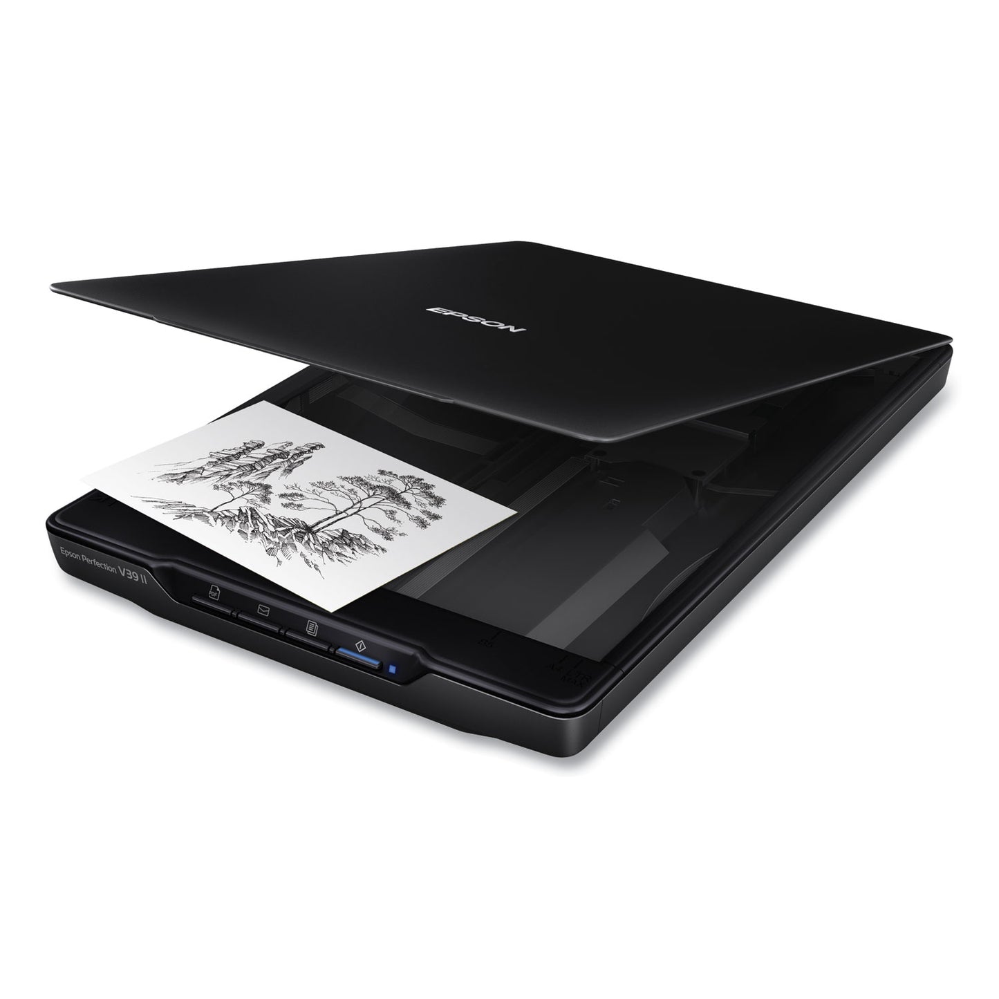 Epson® Perfection V39II Color Photo and Document Flatbed Scanner, Scans Up to 8.5 x 11.7, 4800 dpi Optical Resolution (EPSB11B268201)
