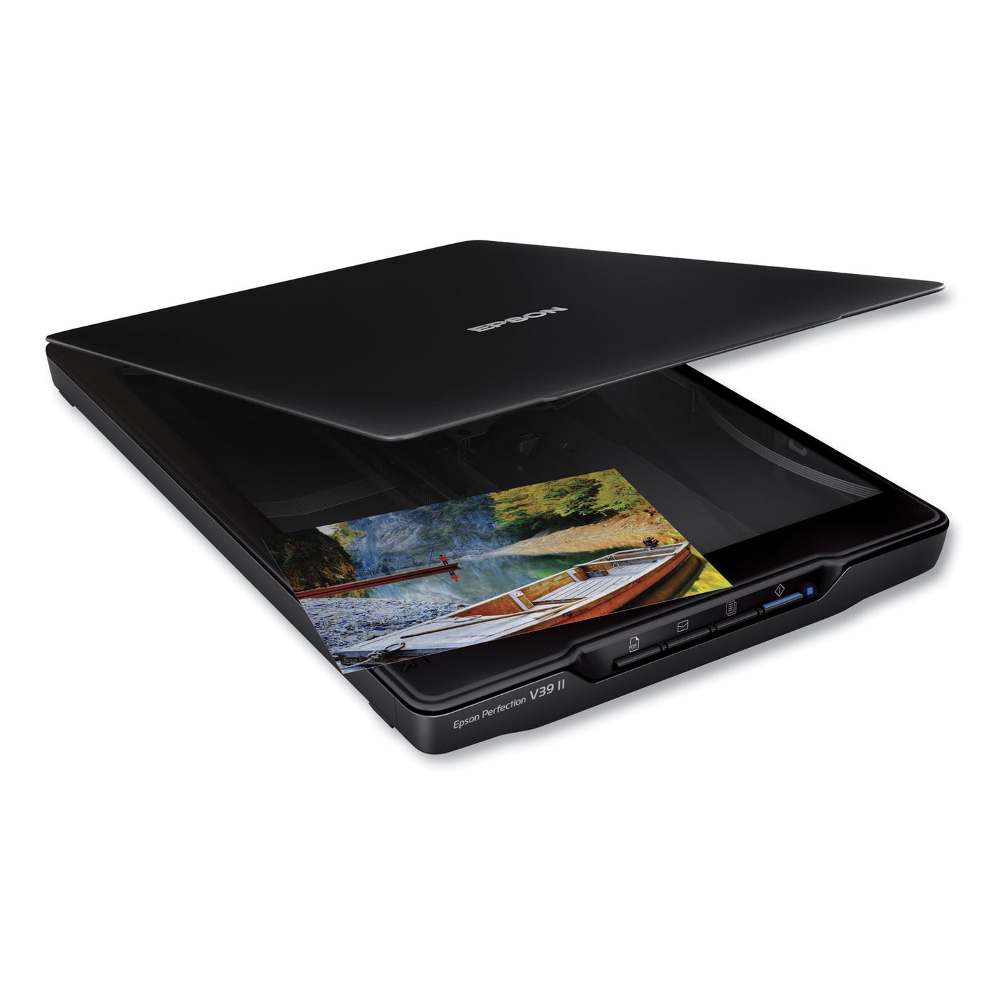 Epson® Perfection V39II Color Photo and Document Flatbed Scanner, Scans Up to 8.5 x 11.7, 4800 dpi Optical Resolution (EPSB11B268201)