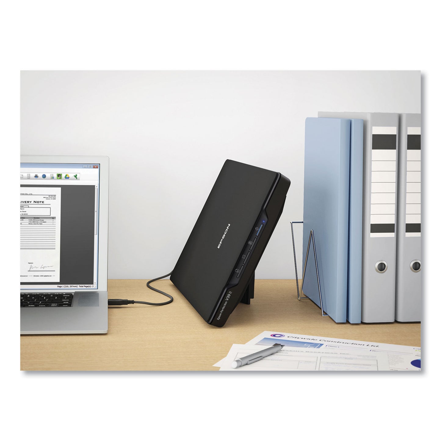 Epson® Perfection V39II Color Photo and Document Flatbed Scanner, Scans Up to 8.5 x 11.7, 4800 dpi Optical Resolution (EPSB11B268201)