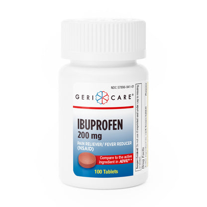 Geri-Care® Pain Relief 200 mg Strength Ibuprofen Tablet 100 per Bottle (555683_BT)