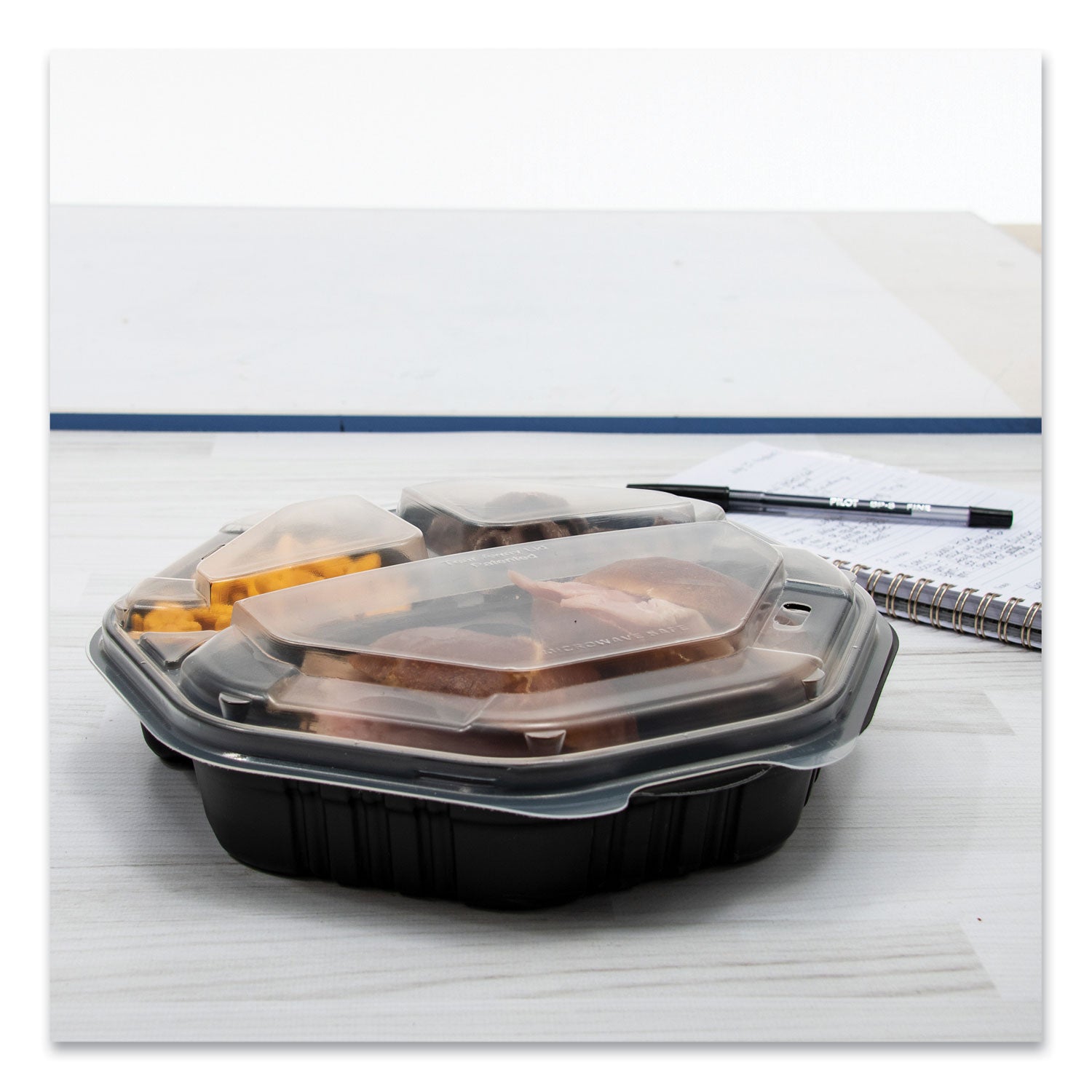 solo-r-octaview-hinged-lid-hot-food-containers-3-compartment-38-oz-9-55-x-9-1-x-2-4-black-clear-plastic-100-carton-scc809014pp94_3