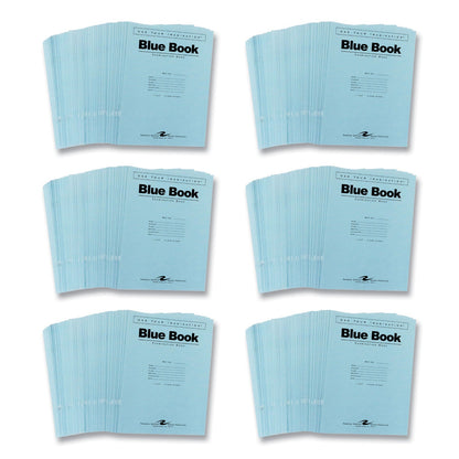 Roaring Spring® Test Blue Exam Book, 12 Sheets, 24 Pages, 0.05" x 8.5" x 11", White Paper, 8/Carton (ROA77519CS)