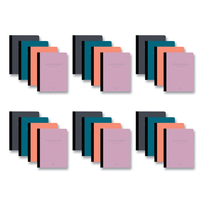 Roaring Spring® Poly Flex Composition Notebook, Med/College Rule, Asst Cover, (70) 9.75 x 7.5 Sheet, 24/CT (ROA77294CS)