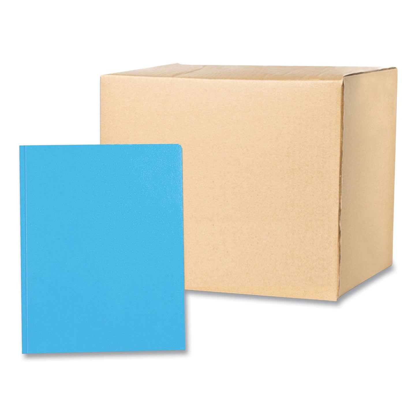Roaring Spring® Pocket Folder with 3 Fasteners, 0.5" Capacity, 11 x 8.5, Light Blue, 25/Box, 10 Boxes/Carton (ROA54127CS)