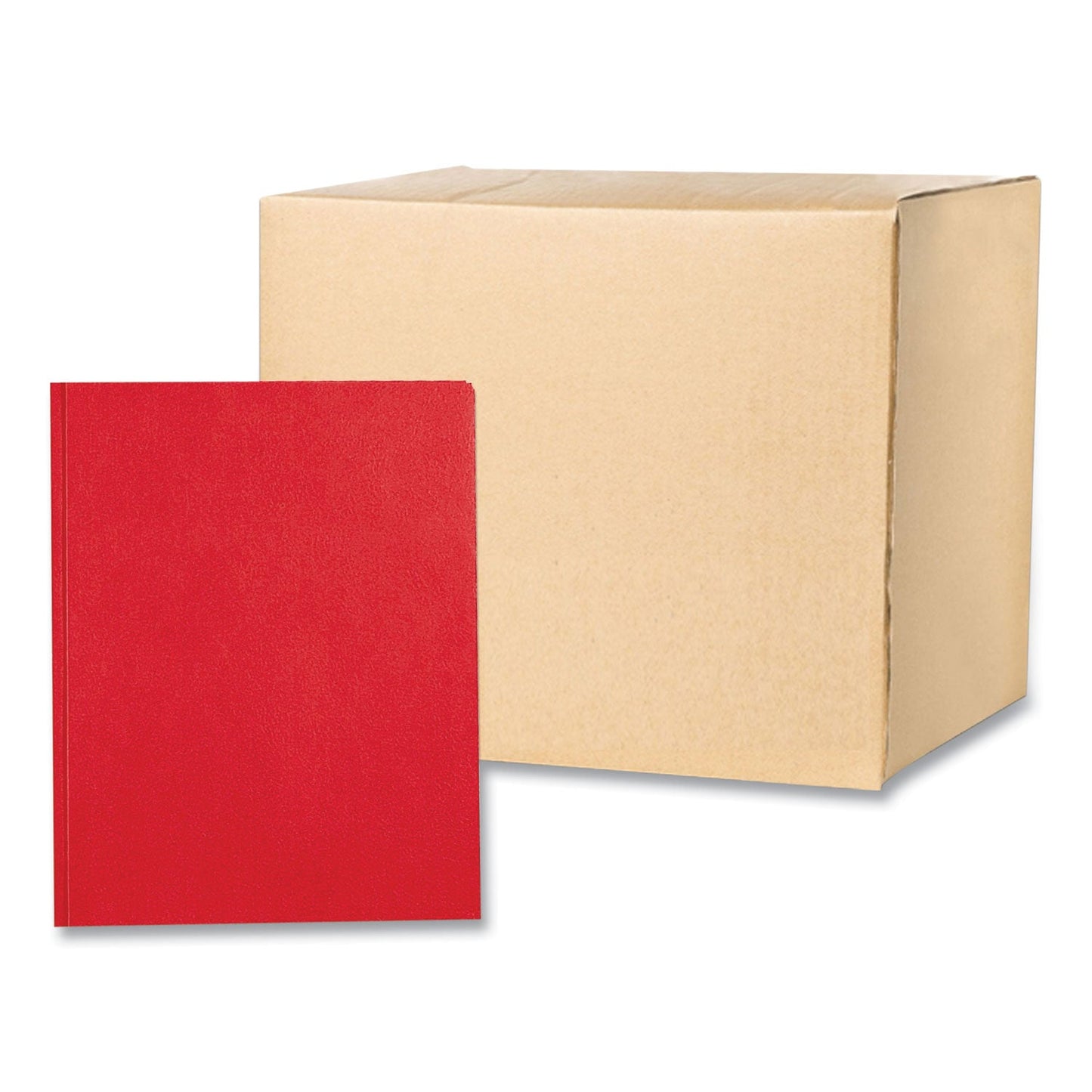 Roaring Spring® Pocket Folder with 3 Fasteners, 0.5" Capacity, 11 x 8.5, Red, 25/Box, 10 Boxes/Carton (ROA54126CS)