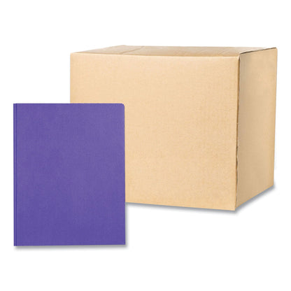 Roaring Spring® Pocket Folder with 3 Fasteners, 0.5" Capacity, 11 x 8.5, Purple, 25/Box, 10 Boxes/Carton (ROA54123CS)