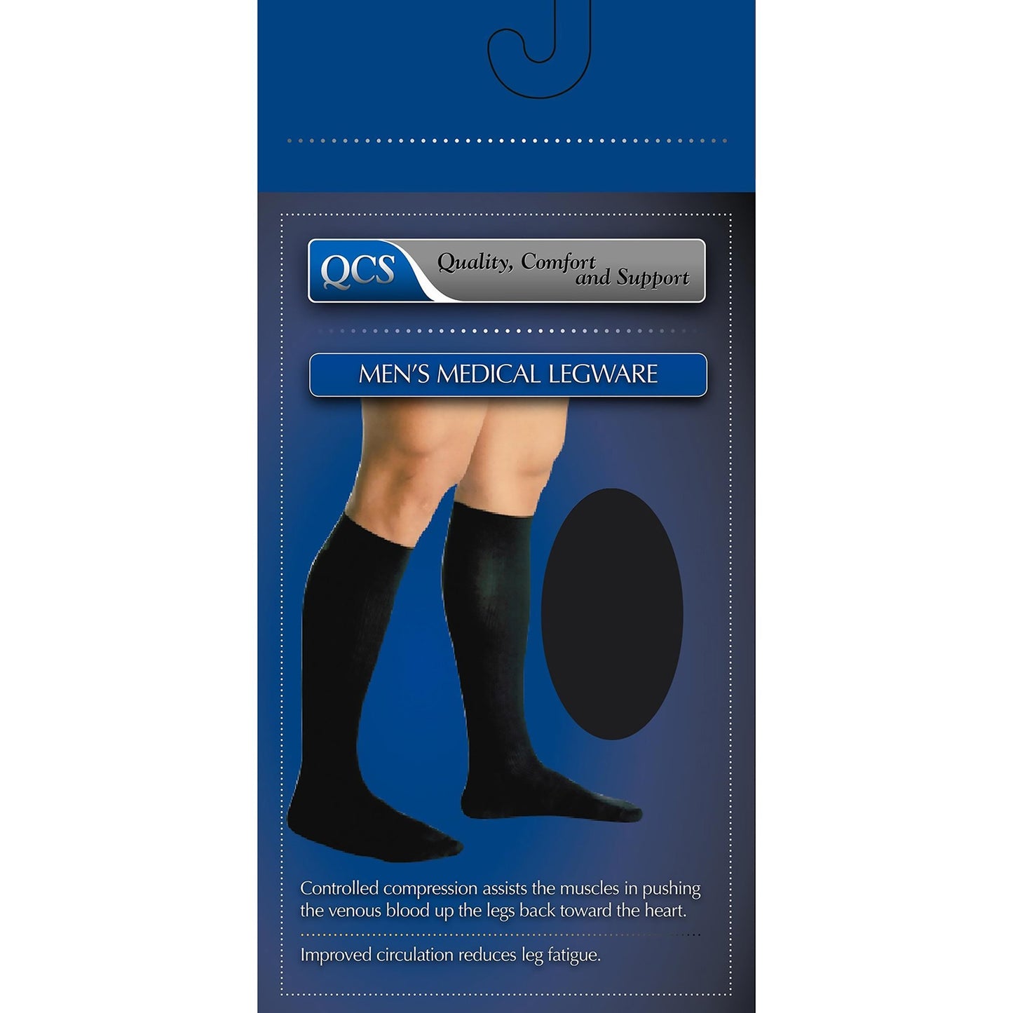 Loving Comfort® Compression Socks Knee High X-Large Black Closed Toe (696882_PR)