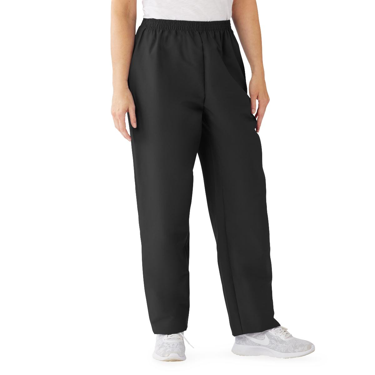 comfortease-womens-elastic-waist-2-pocket-scrub-pants-size-5xl-regular-inseam-black-1-ea-8850dkw5xl_1