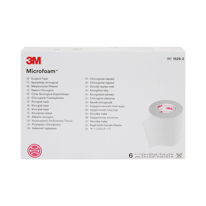 3M™ Microfoam™ Medical Tape White 2 Inch X 5-1/2 Yard Elastic / Foam NonSterile (5961_BX)