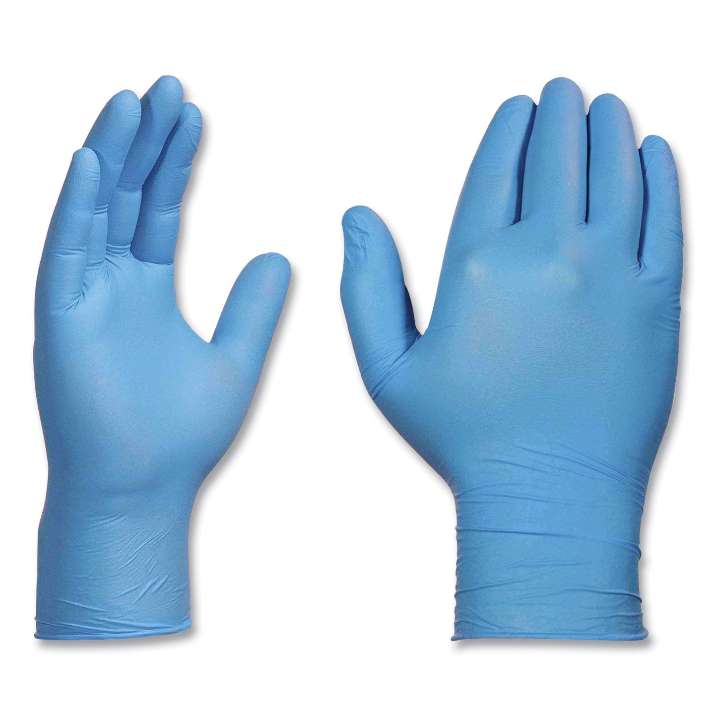 AMMEX® Professional Nitrile Exam Gloves, Powder-Free, Large, 3 mil Thick, 9.5" Long, Light Blue, 100/Box, 10 Boxes/Carton (AXCAPFN46100CT)