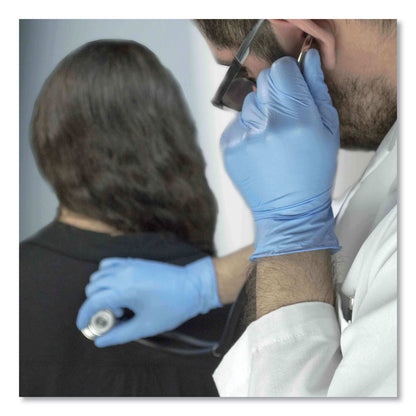 AMMEX® Professional Nitrile Exam Gloves, Powder-Free, X-Large, 3 mil Thick, 9.5" Long, Light Blue, 100/Box, 10 Boxes/Carton (AXCAPFN48100CT)
