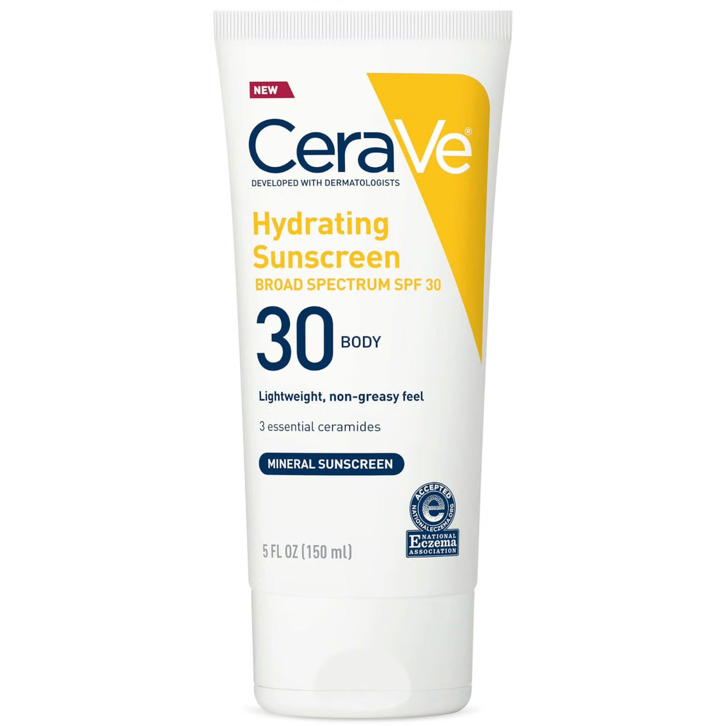 CeraVe® Hydrating Mineral Sunscreen SPF 30 Lotion 5 oz. Tube (1253459_EA)