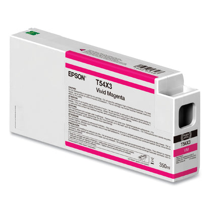 Epson® T54X300 (T54X) UltraChrome HD Ink, 350 mL, Vivid Magenta (EPST54X300)