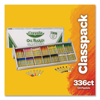 Crayola® Oil Pastels,12 Assorted Colors, 336/Pack (CYO524629)