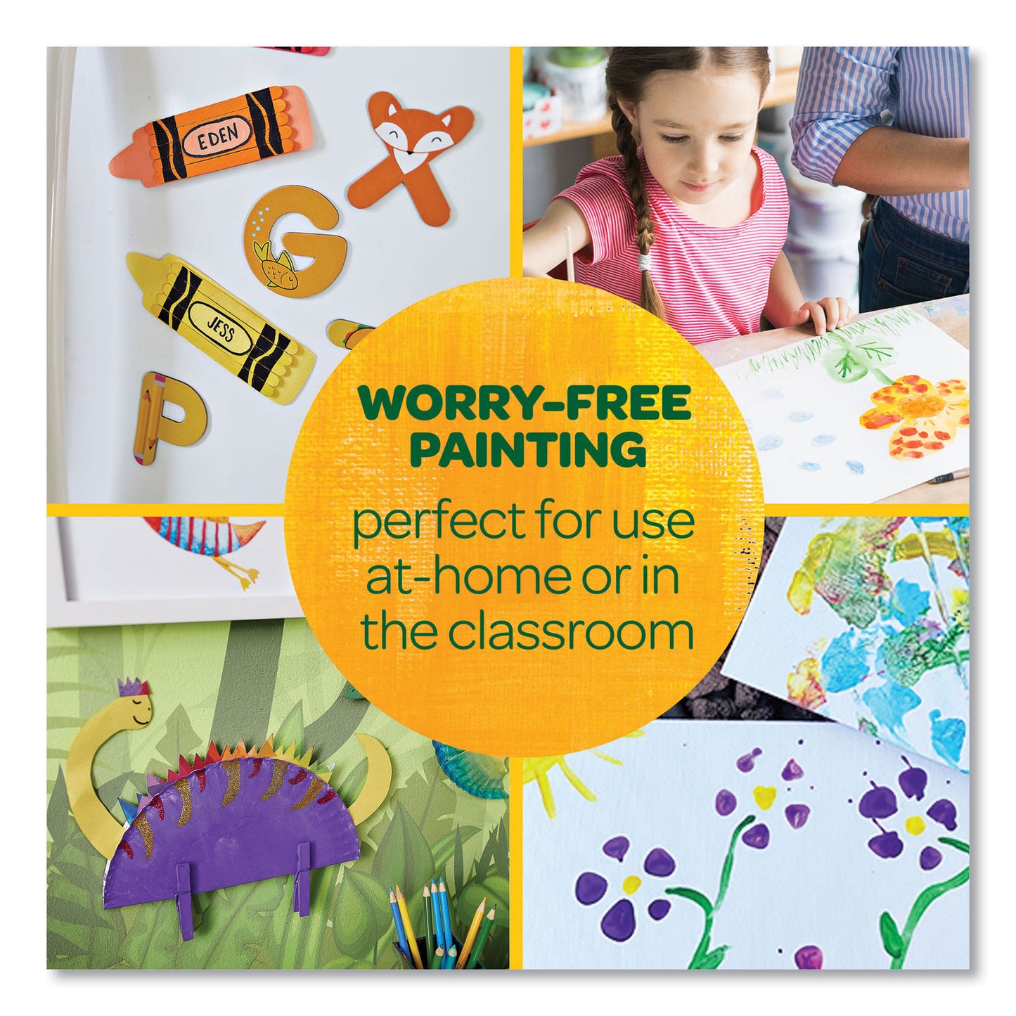Crayola® Artista II Washable Tempera Paint, Peach, 16 oz Bottle (CYO543115033)