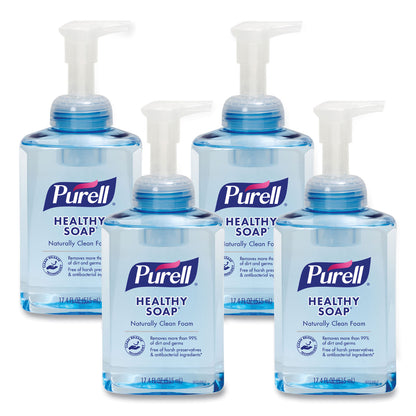 PURELL® CLEAN RELEASE Technology HEALTHY SOAP Naturally Clean Foam, Citrus Scent, 515 mL, 4/Carton (GOJ501304CT)