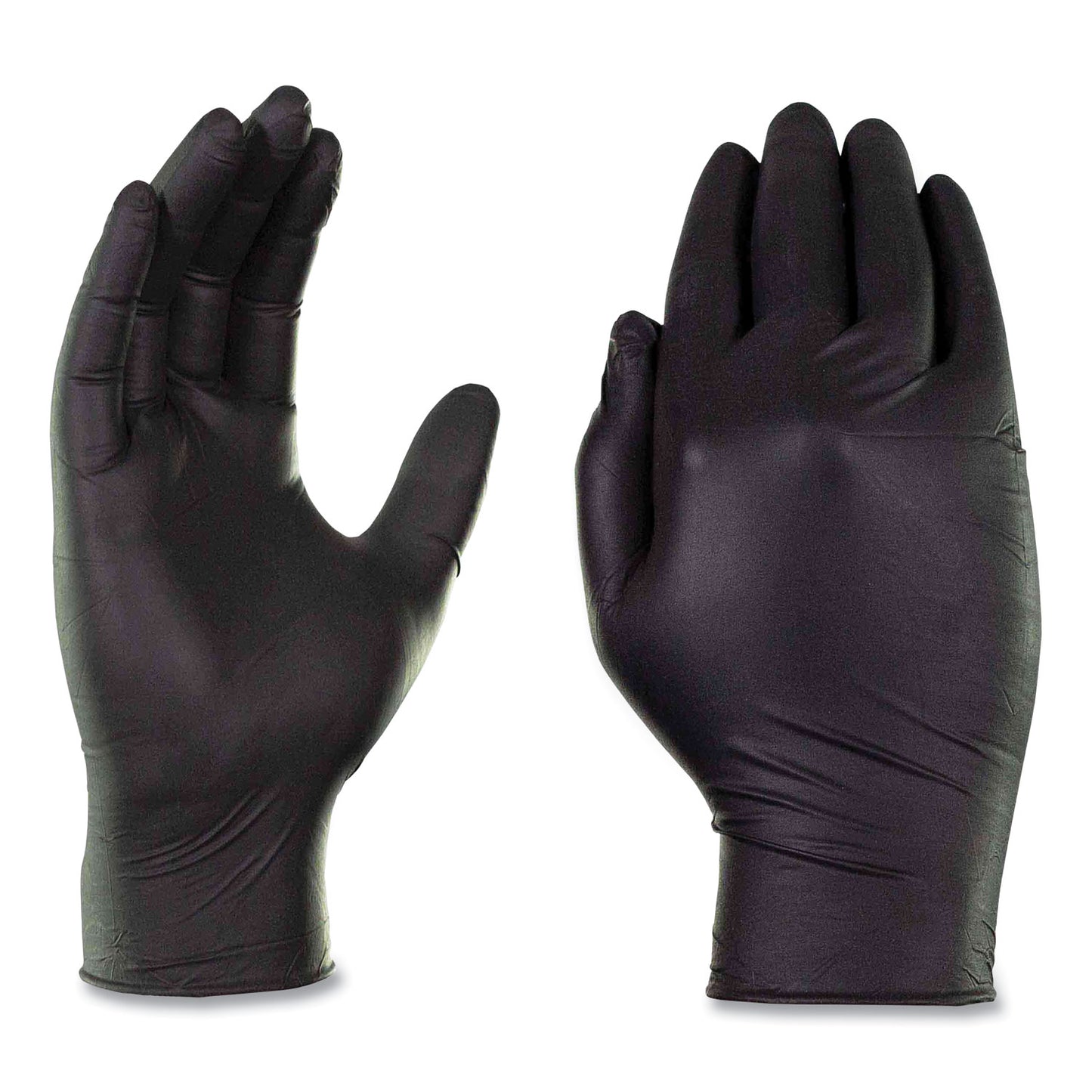 X3® by AMMEX® Industrial Nitrile Gloves, Powder-Free, X-Large, 3 mil Thick, 9.5" Long, Black, 100/Box, 10 Boxes/Carton (AXCBX348100)