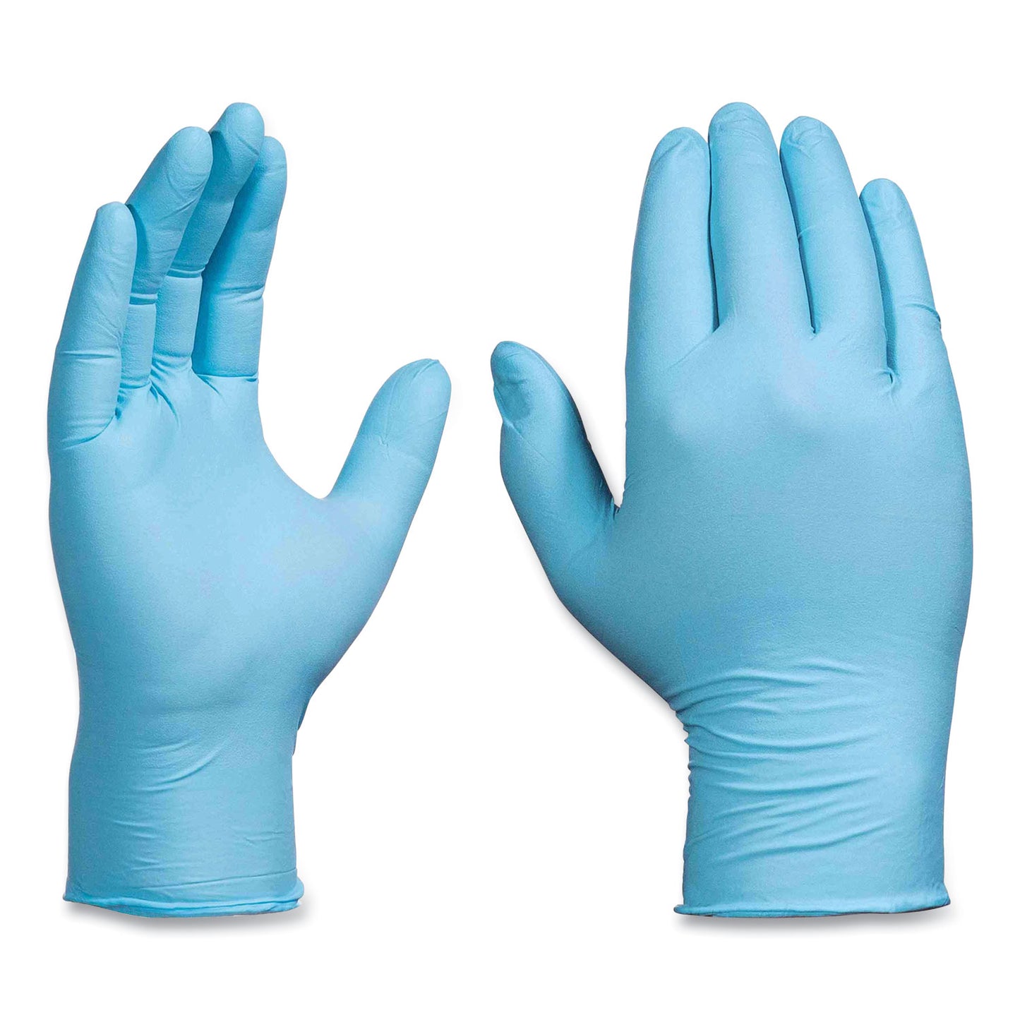 GloveWorks® by AMMEX® Industrial Nitrile Gloves, Powder-Free, Small, 5 mil (Palm), 6 mil (Fingers), 9.5" Long, Blue, 100/Box, 10 Boxes/Carton (AXCINPF42100)