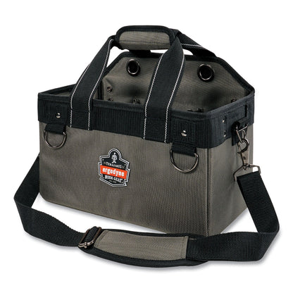 Ergodyne® Arsenal 5844 Bucket Truck Tool Bag with Tethering Attachment Points, 8 Compartments, 13 x 7.5 x 7.5, Gray (EGO13742)